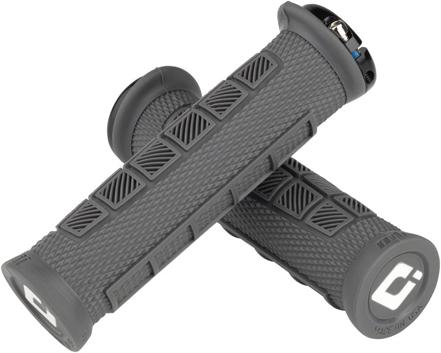 ODI Elite Pro Grips - Graphite Black Lock-On