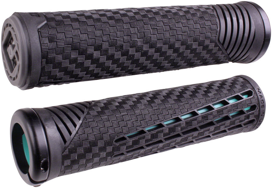 ODI CF Grips - Lock-On Black/Mint