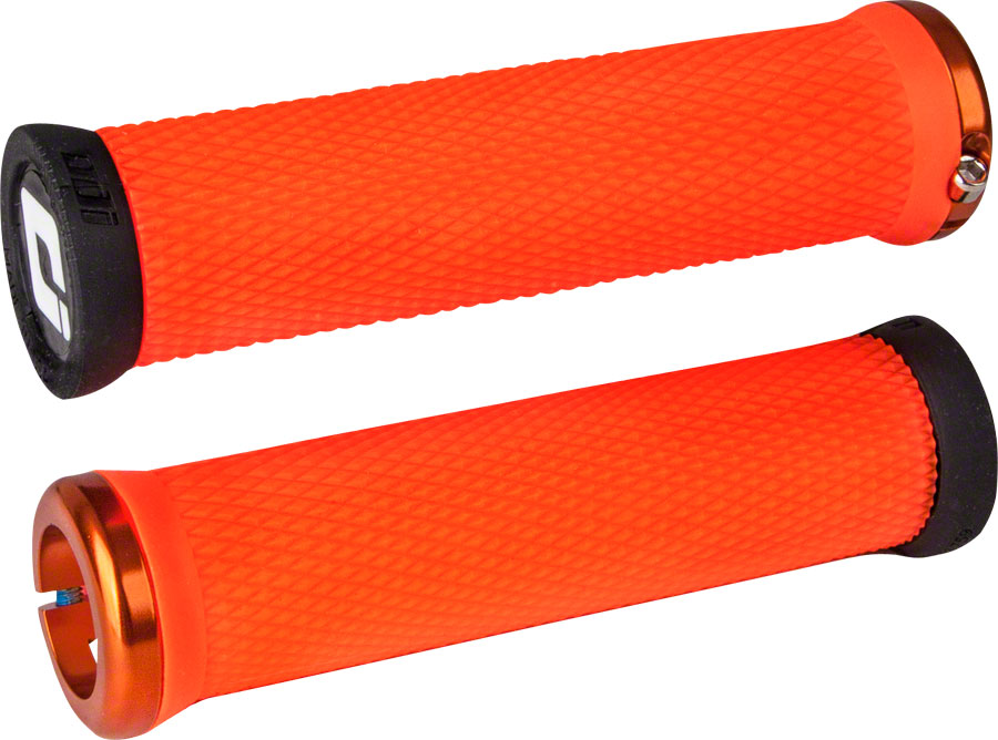 ODI Elite Motion Grips - Orange Lock-On