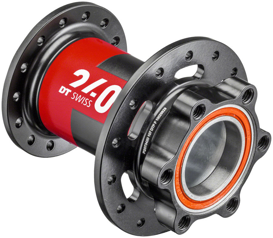 DT Swiss 240 Front Hub - Lefty x 100mm 6-Bolt Black/Red 28H