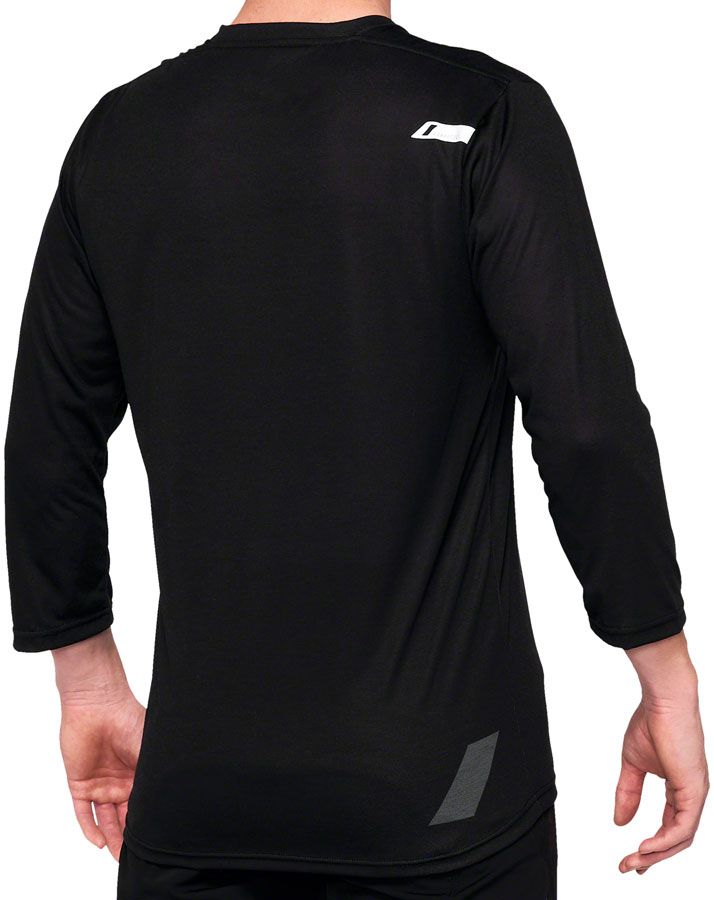 100% Airmatic 3/4 Sleeve Jersey - Black Medium