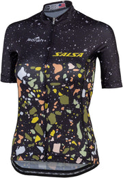 Salsa Womens Terrazzo Aero Jersey - 2X-Large Black