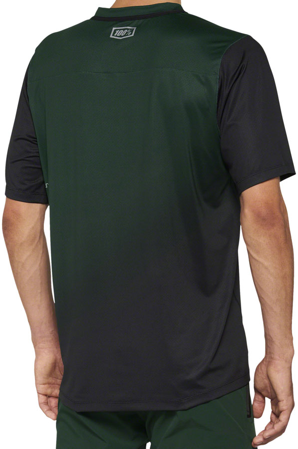 100% Celium Jersey - Green/Black Short Sleeve Mens X-Large