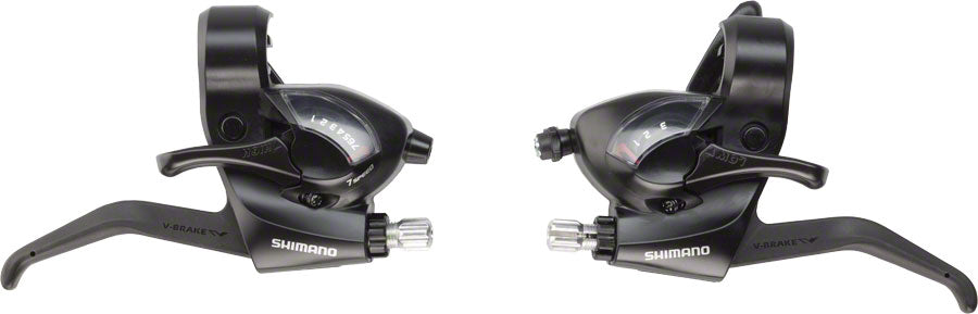 Shimano ST-EF41 3x7-Speed Brake/Shift Lever Set Black