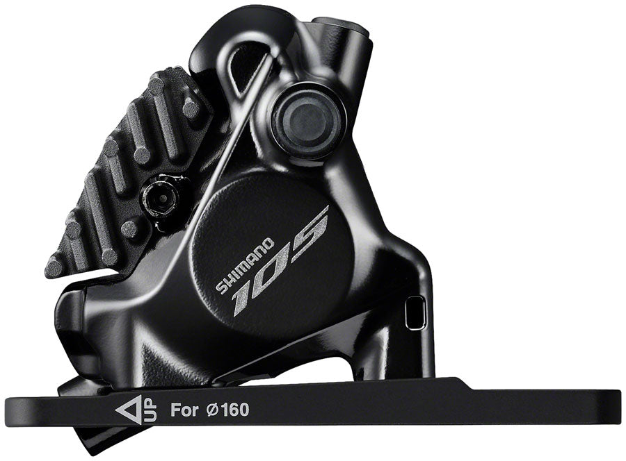 Shimano 105 ST-R7170-LE Di2 Shift/Brake Lever BR-R7170 Hydraulic Disc Brake Caliper - Front 2x Flat Mount Fork Adaptor BLK