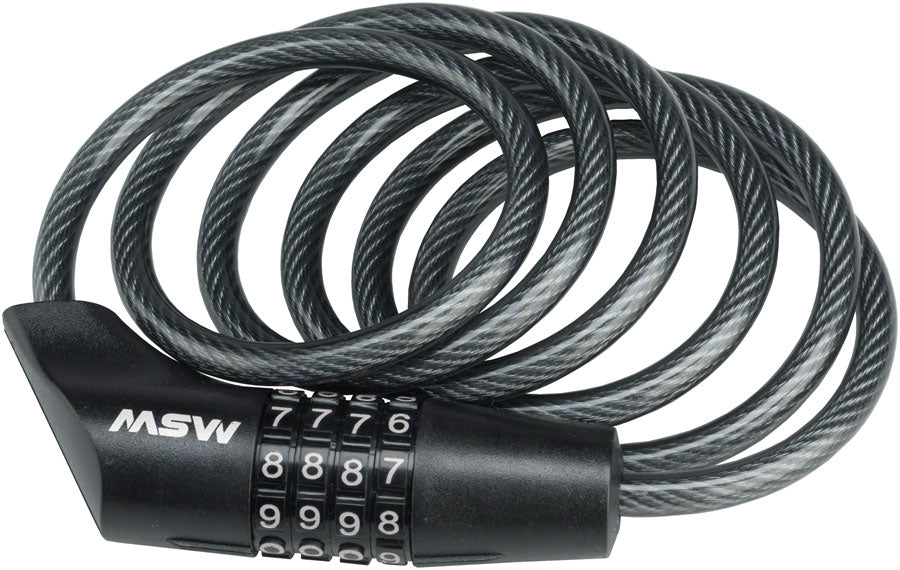 MSW CLK-110 Combination Cable Lock 10mm x 6 Black