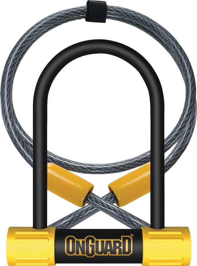 OnGuard BullDog Series U-Lock - 3.5 x 5.5" Keyed BLK/YLW Includes 4 cable bracket