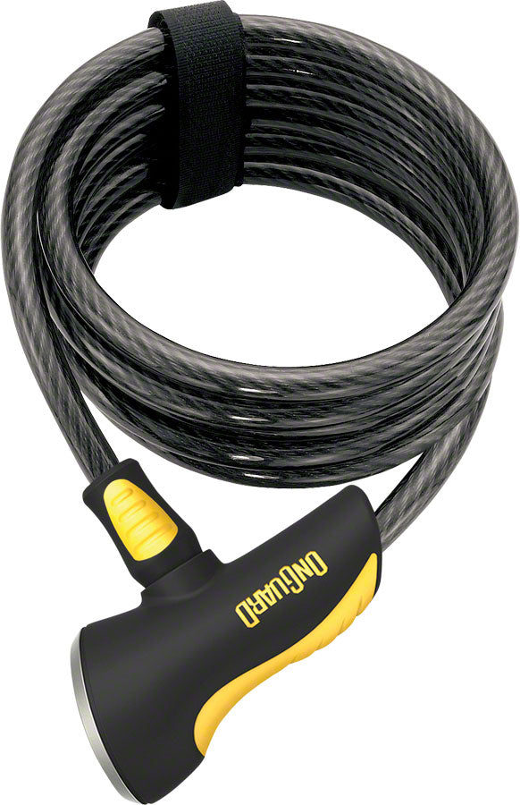 OnGuard Doberman Cable Lock with Key: 6 x 10mm Gray/Black/Yellow