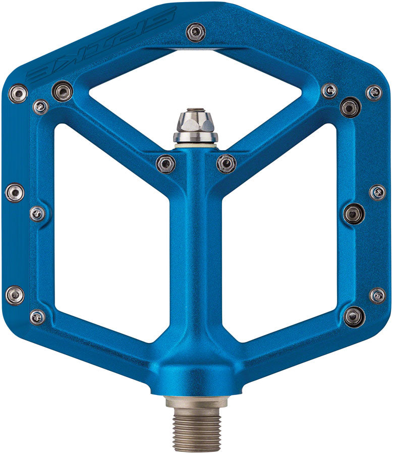 Spank Spike Pedals - Platform Aluminum 9/16" Blue