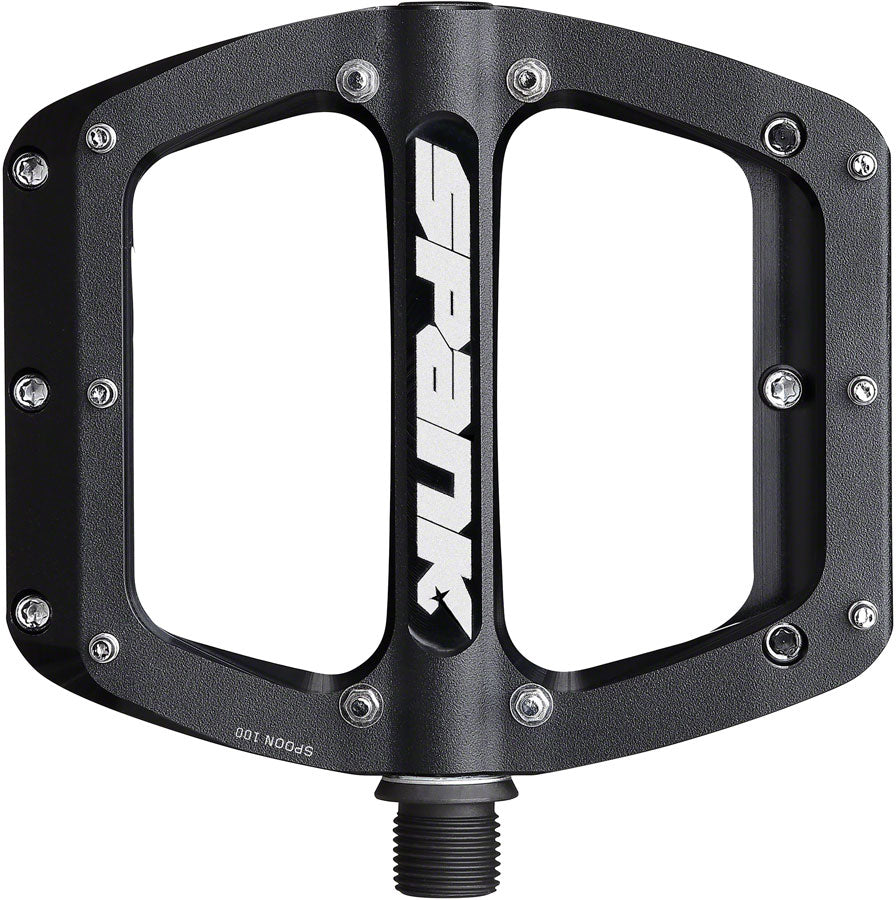 Spank Spoon 100 Pedals - Platform Aluminum 9/16" 100mm Wide Black