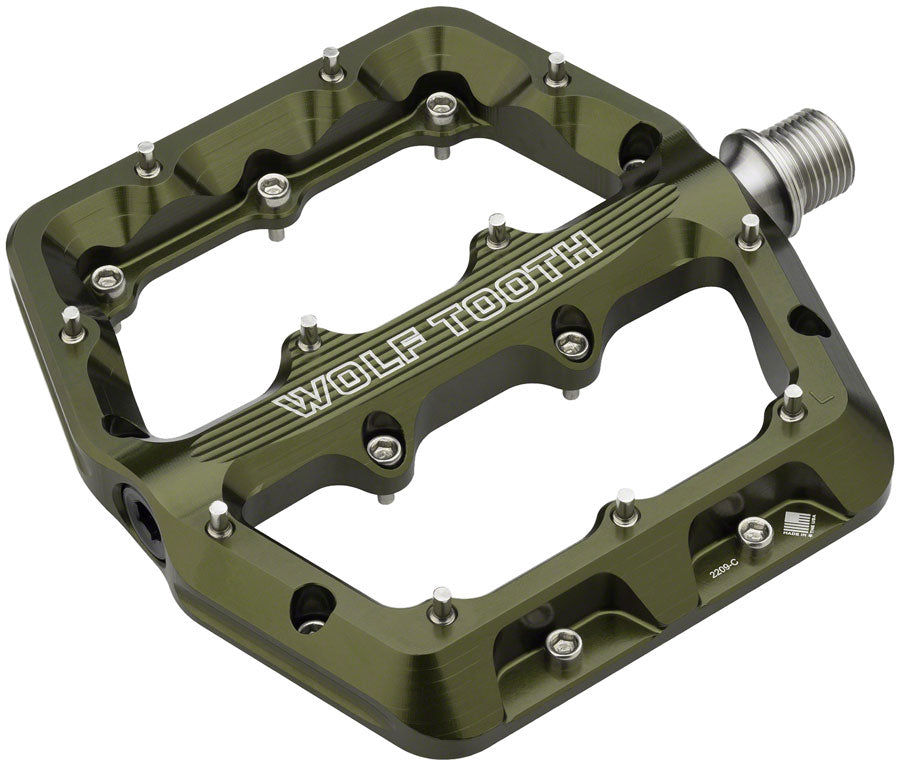Wolf Tooth Components Waveform Platform Pedal Small - Olive