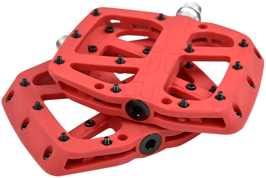 e*thirteen Base Pedals - Platform Composite 9/16" Red