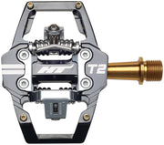 HT Components T2T Pedals - Dual Sided Clipless Platform Aluminum 9/16" BLK
