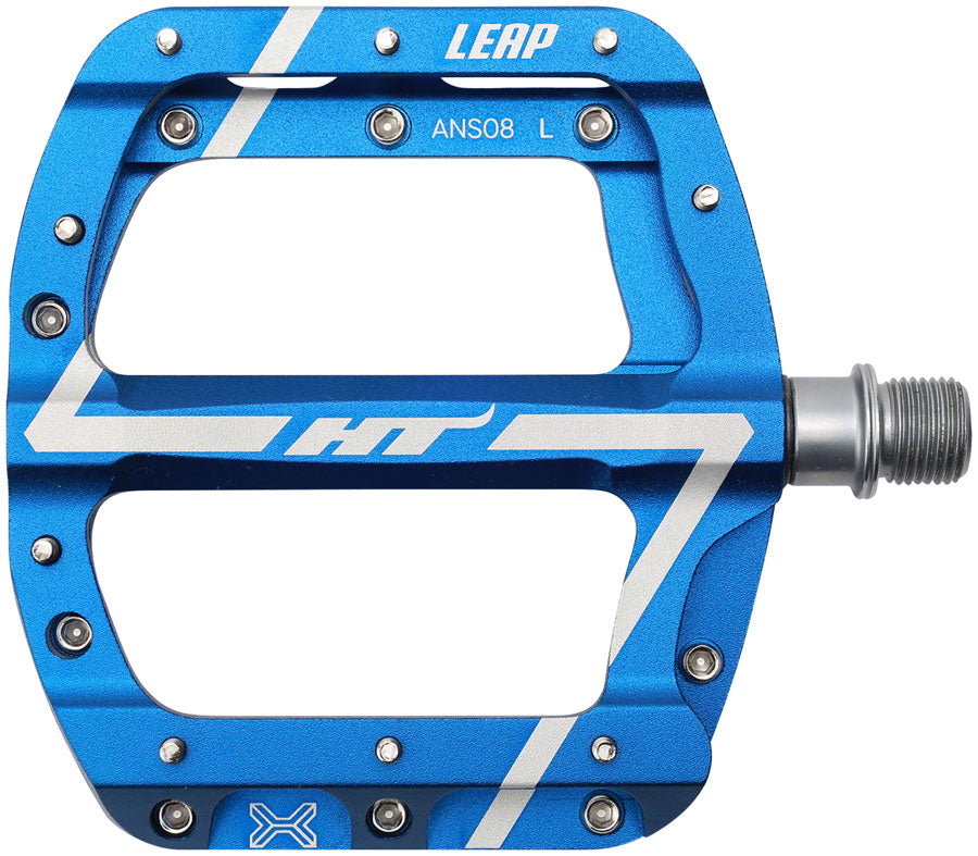 HT Components ANS08 Leap Platform Pedals Body: Aluminum Spindle: Cr-Mo 9/16 Blue Pair
