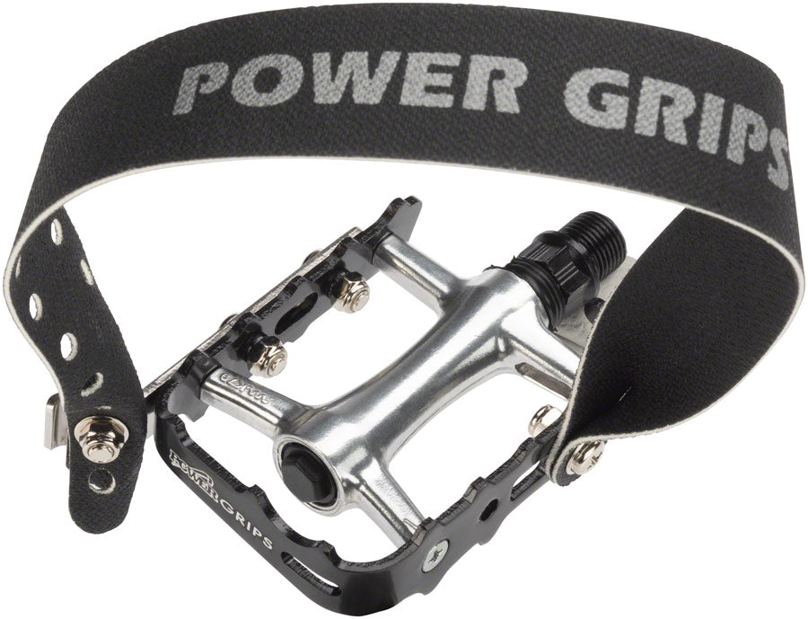 Power Grips High Performance Pedal Kit - Aluminum 9/16" Black XL