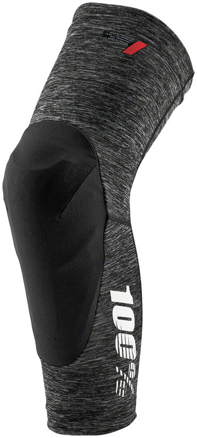 100% Teratec Knee Guards - Gray Heather Small