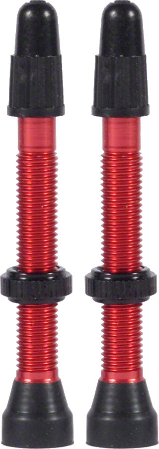 WTB Aluminum TCS Tubeless Valves: 34mm Red Pair