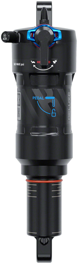 RockShox Deluxe Ultimate RCT Rear Shock - 210 x 55mm LinearAir 2 Tokens Reb/Low Comp 380lb L/O Force Standard C1