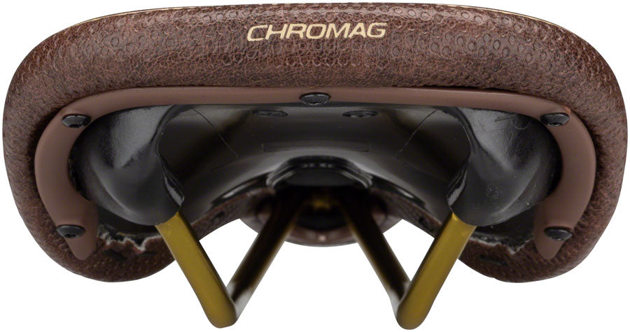 Chromag Trailmaster DT Saddle 280 x 135mm 305g Rawhide/Gold Rails