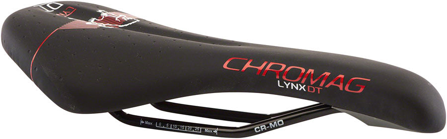 Chromag Lynx DT Saddle - Chromoly Black/Red