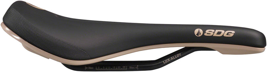 SDG Bel-Air V3 MAX Saddle - Lux-Alloy Black/Tan Sonic Welded Sides