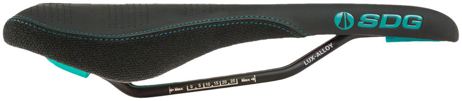 SDG Radar Saddle - Lux-Alloy Black/Turquoise