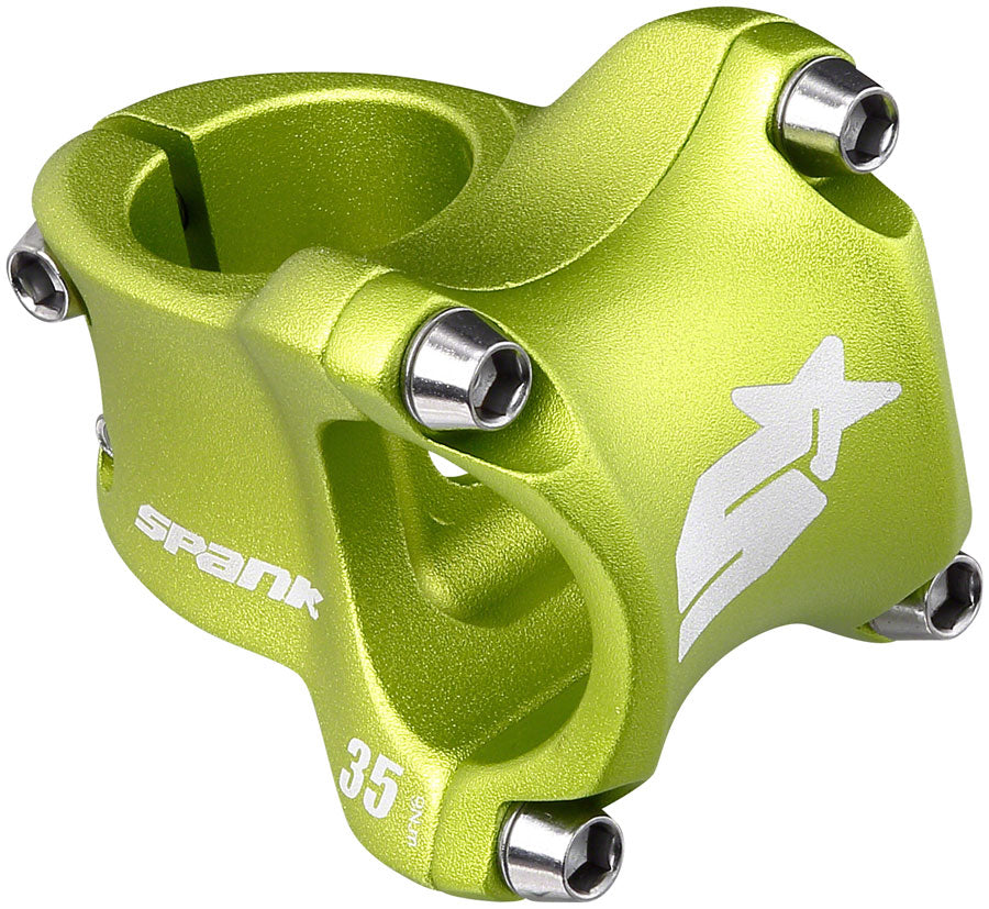 Spank Spike Race 2 Stem - 35mm 31.8 Clamp +/-0 1 1/8" Aluminum Green