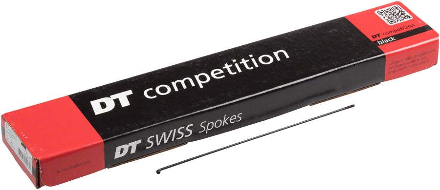 DT Swiss Competition Spoke: 2.0/1.8/2.0mm 260mm J-bend Black Box of 100