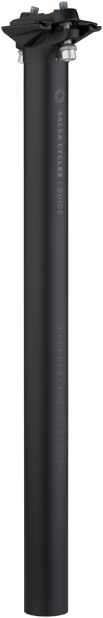 Salsa Guide Seatpost 27.2 x 350mm 0mm Offset Black