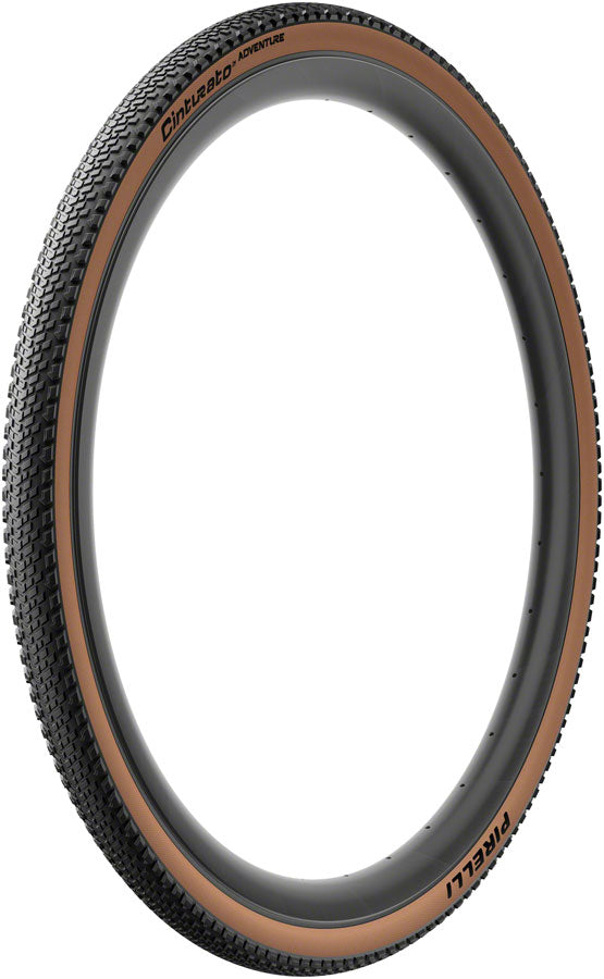 Pirelli Cinturato Adventure Tire - 700 x 50 Tubeless Folding Classic Tan TechWALL+ Pro Gravel