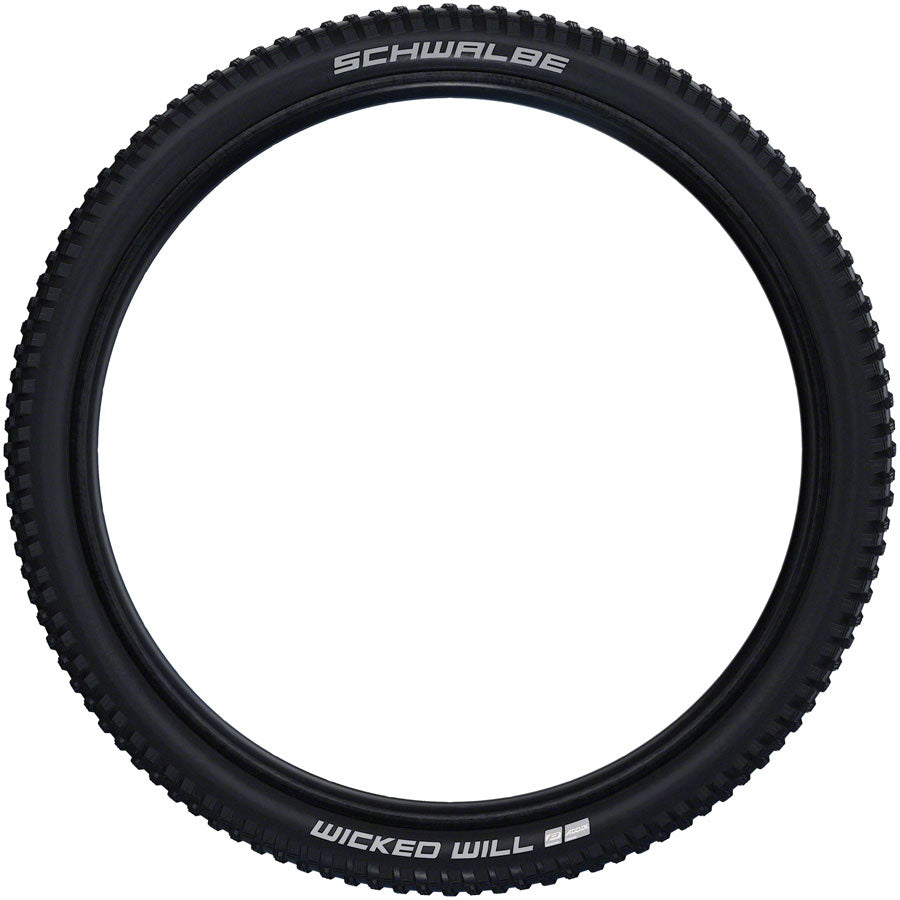 Schwalbe Wicked Will Tire - 27.5 x 2.4 Tubeless Folding BLK Performance Line Addix Twin Skin