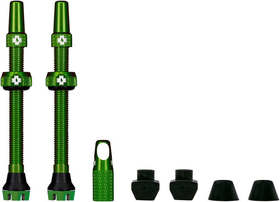 Muc-Off V2 Tubeless Valve Kit - Green 60mm Pair