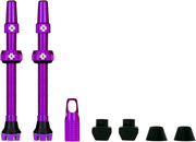 Muc-Off V2 Tubeless Valve Kit - Purple 44mm Pair