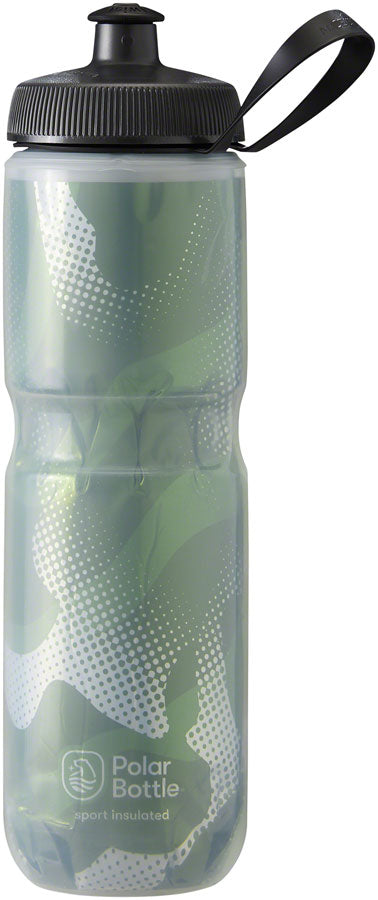 Polar Bottles Sport Contender Insulated Water Bottle - 24oz Olive/Silver