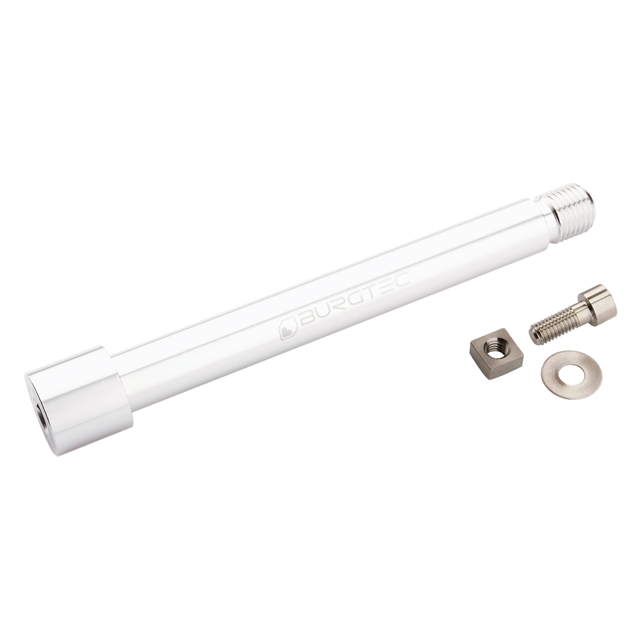 Burgtec Fox Fork 2021+ Axle 15x110mm - Rhodium Silver