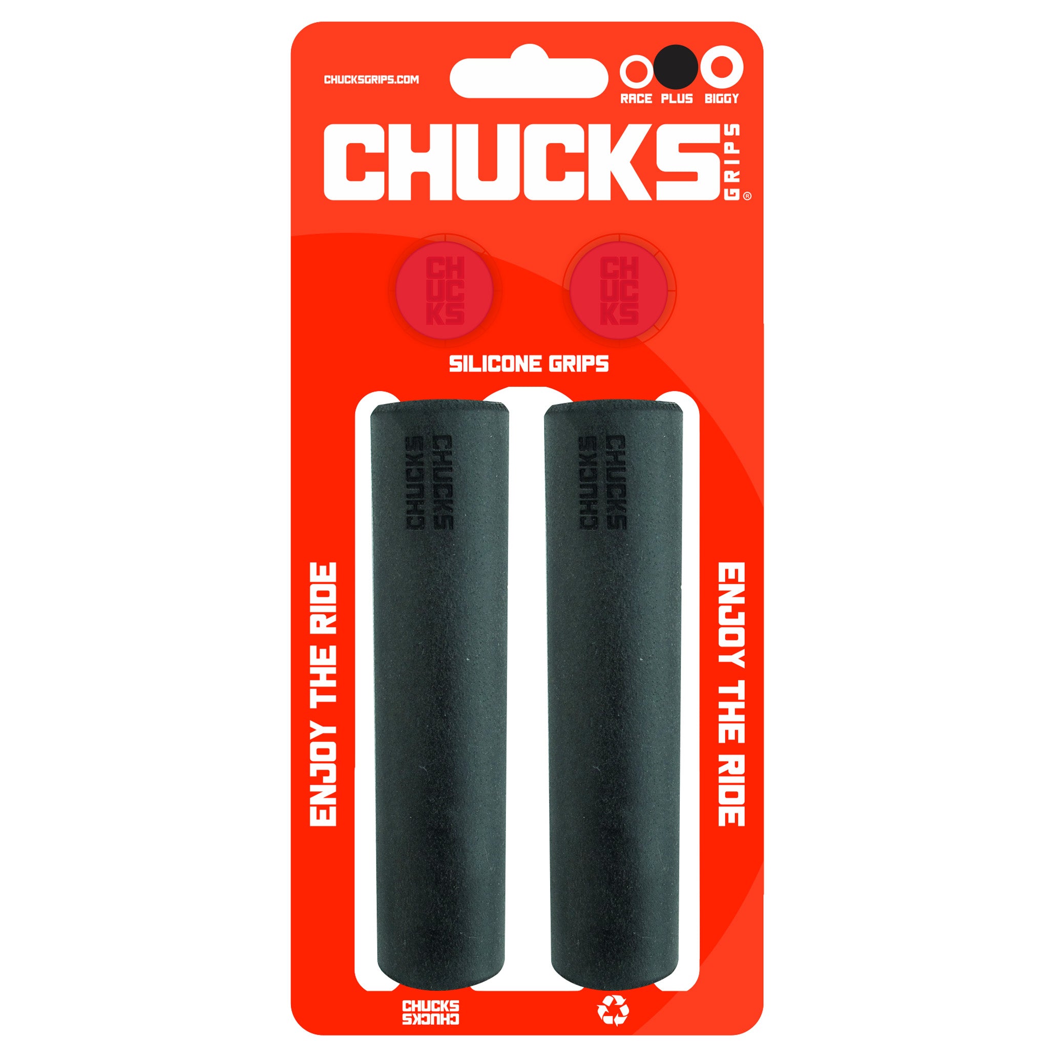 Chucks Grips Plus Grips 130mm x 27.5mm Black