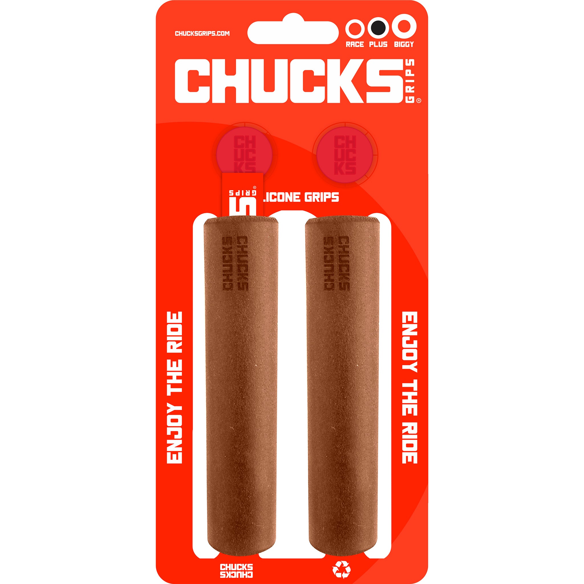 Chucks Grips Plus Grips 130mm x 27.5mm Brown