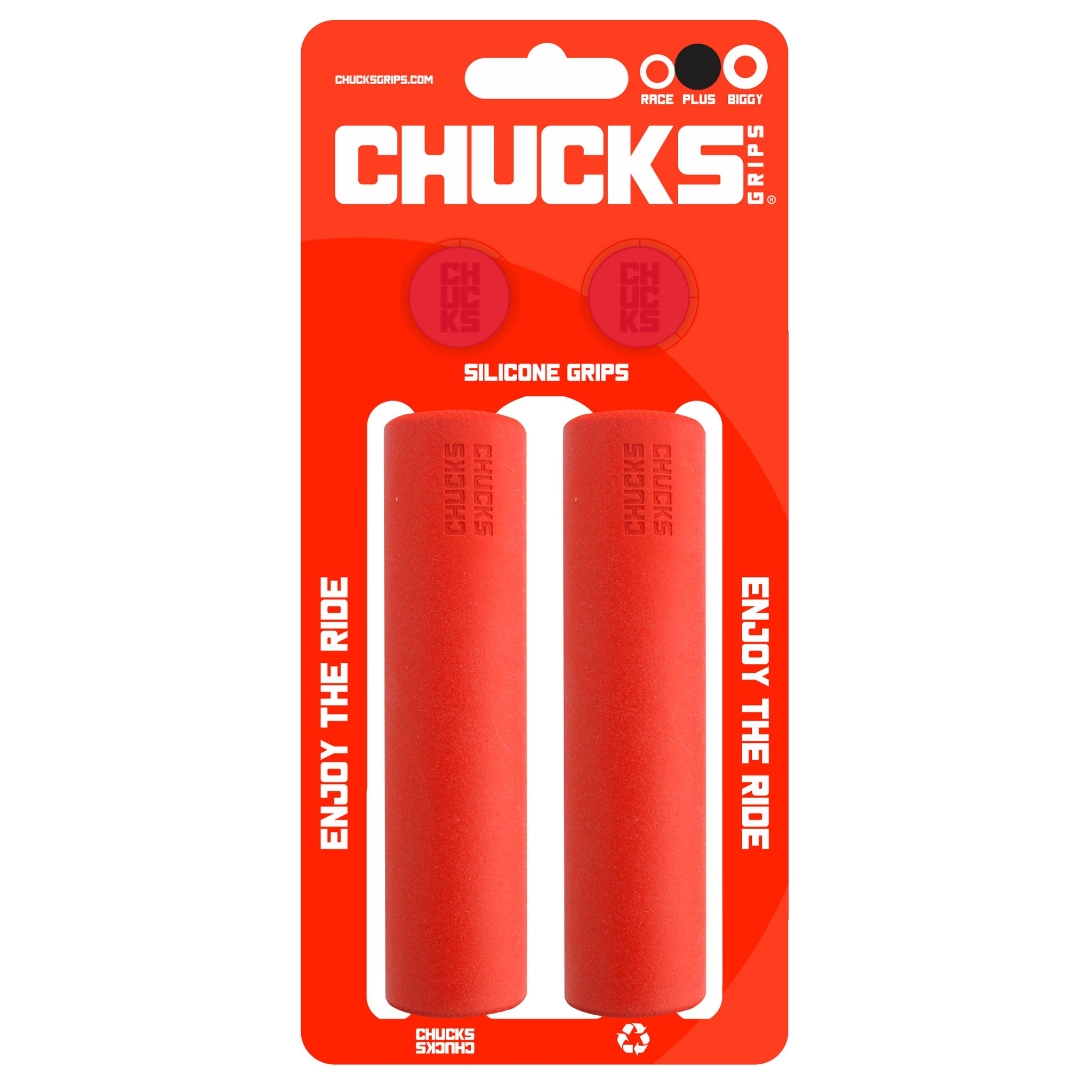 Chucks Grips Plus Grips 130mm x 27.5mm Red