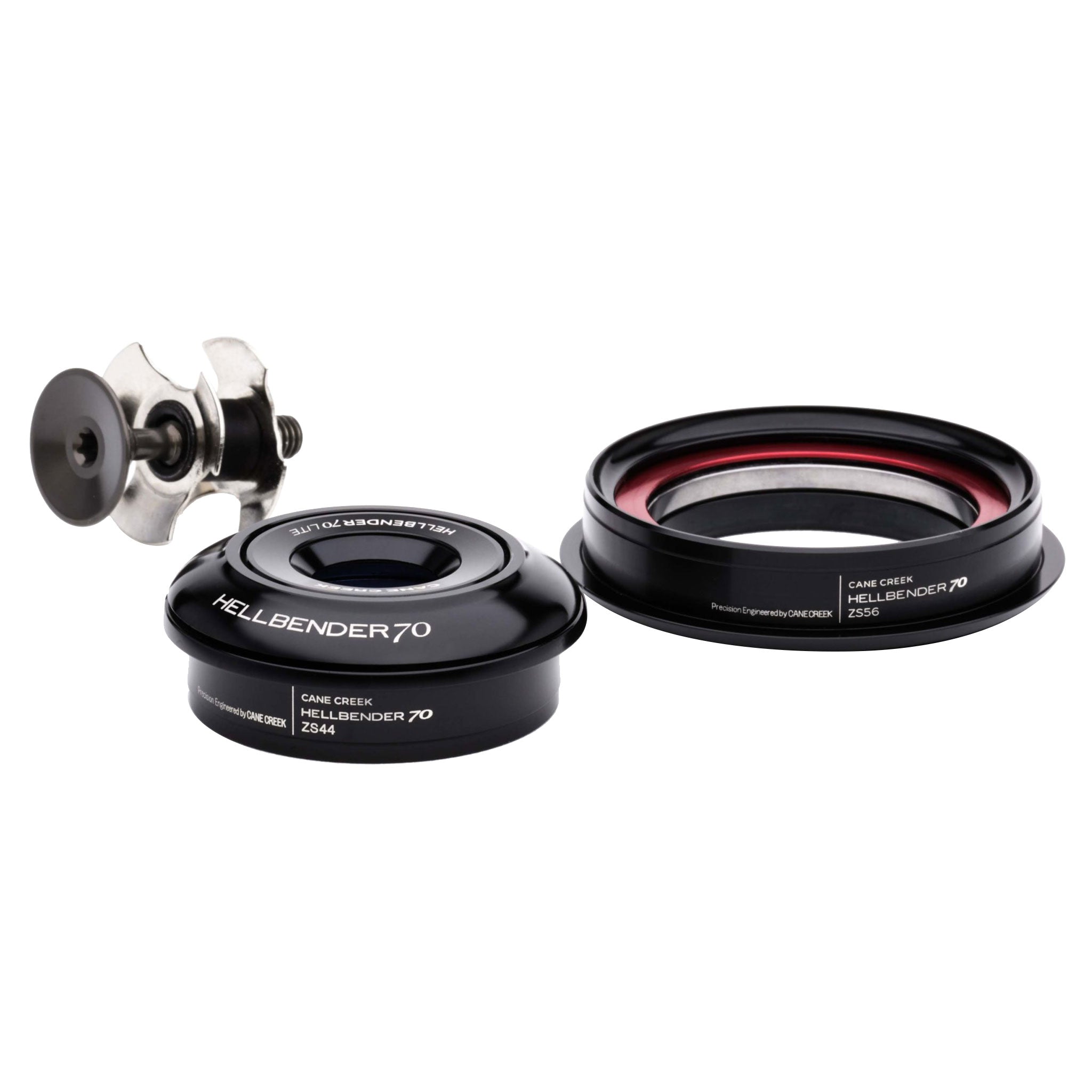 Cane Creek Hellbender 70 Lite Headset - ZS44/28.6/H8 ZS56/40 Tapered Black