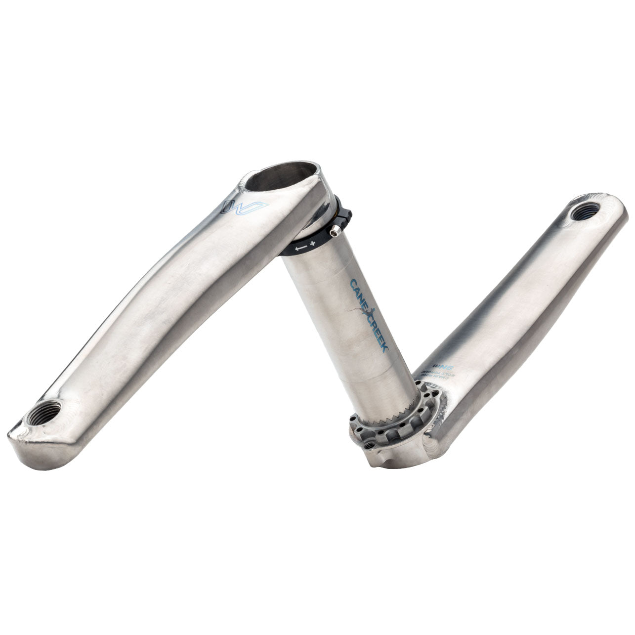 Cane Creek eeWings Mountain Titanium Crankset - 165mm Direct Mount 30mm Spindle Brushed Titanium