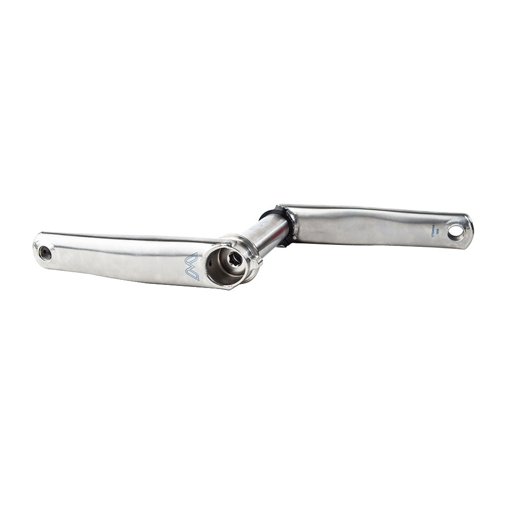 Cane Creek eeWings All-Road Titanium Crankset - 175mm Direct Mount 30mm Spindle Brushed Titanium