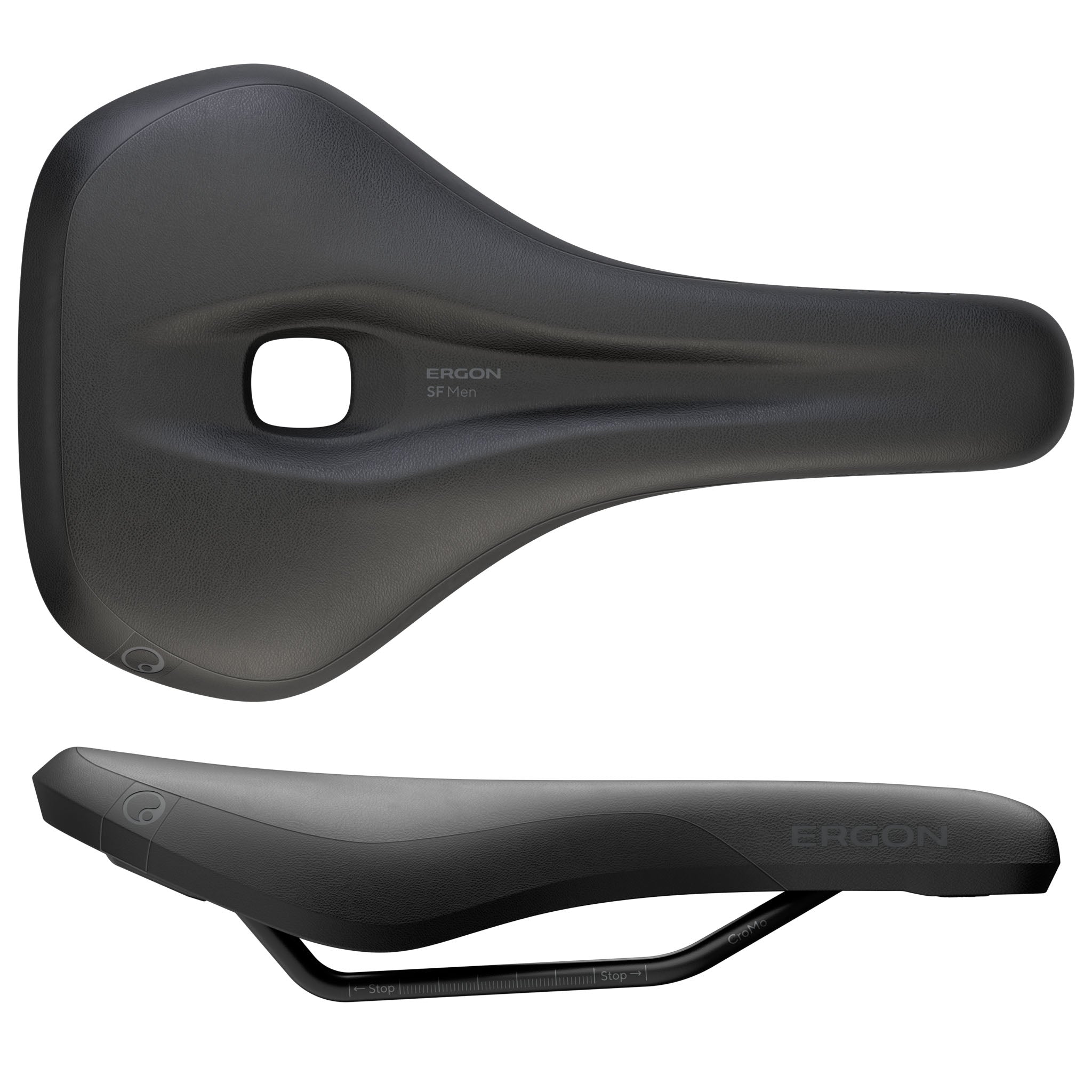 Ergon SF Saddle - Steel Black Mens Small/Medium