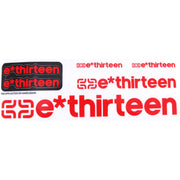 E*thirteen Race Handlebar Decal Set AllRound Red