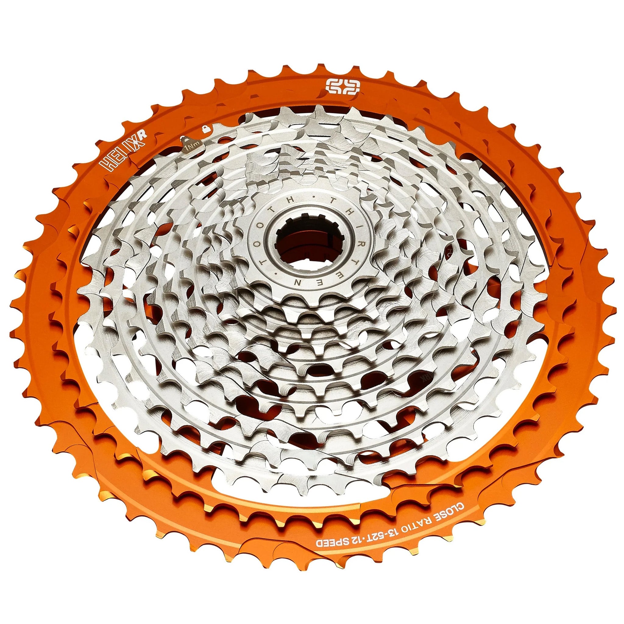 E*thirteen Helix Race 12sp Cassette 13-52t - Naranja