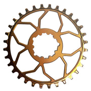 5Dev Titanium 3-Bolt Chainring 3mm Offset 30T Bronze