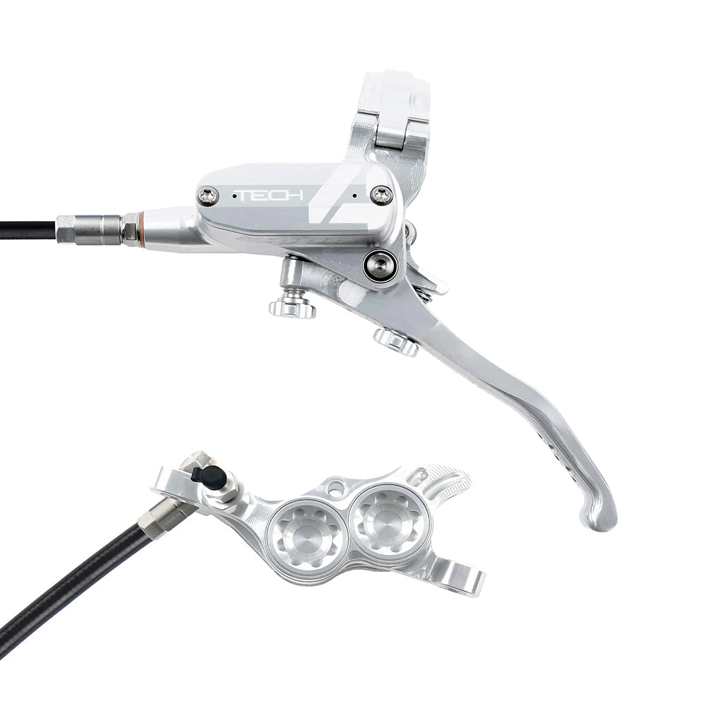 Hope Tech 4 E4 Disc Brake Left/Front - 74mm Silver/Silver