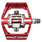 HT Pedals X2-SX Clipless Platform Pedals CrMo - Red