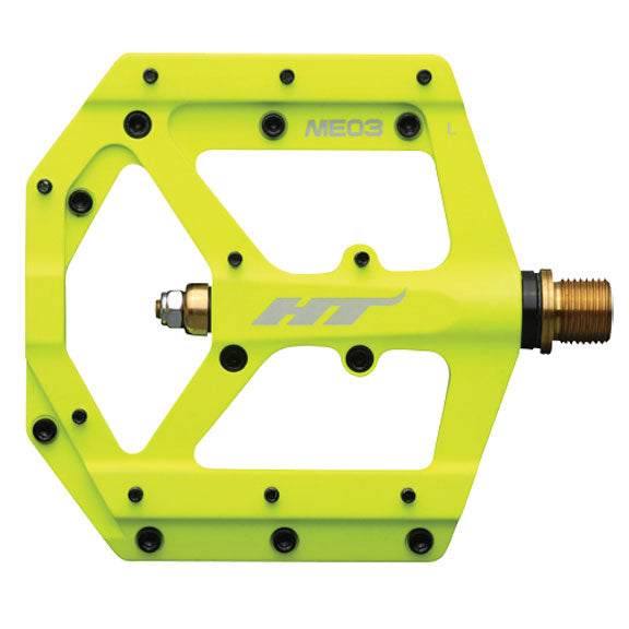 HT Pedals ME03 Evo+ Platform Pedals CrMo - Neon Yellow