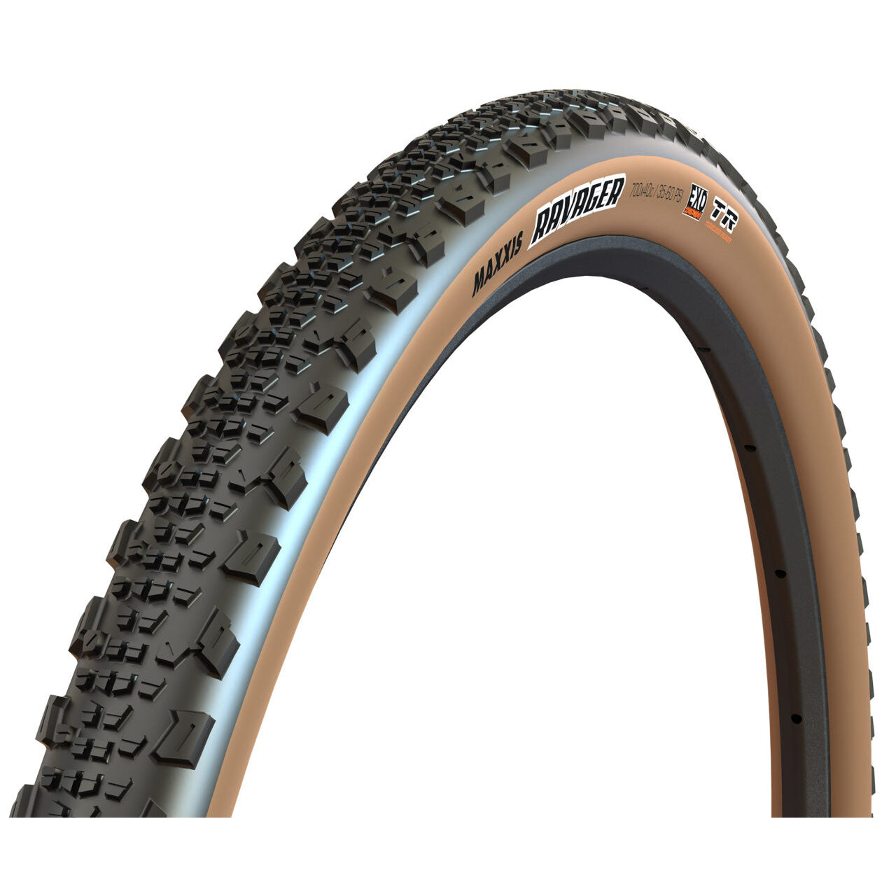 Maxxis Ravager Tire - 700 x 40 Tubeless Folding Tan EXO