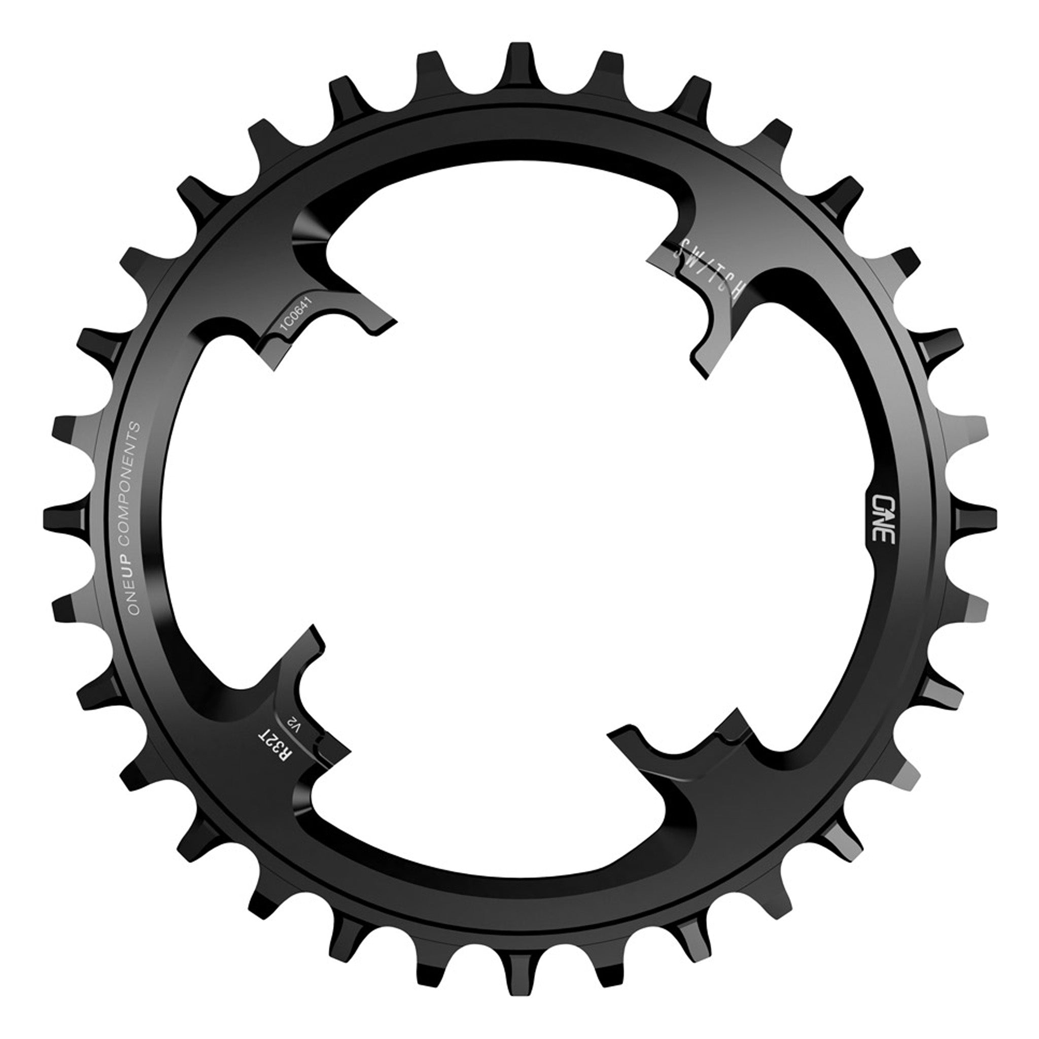 OneUp Components Switch Round V2 12sp Chainring 34t Black